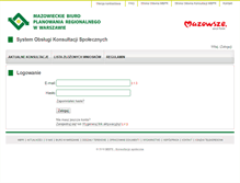 Tablet Screenshot of konsultacje.mbpr.pl